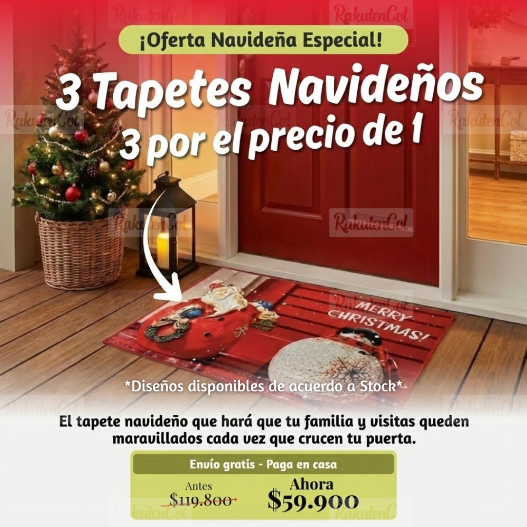 3 Tapetes Navideños