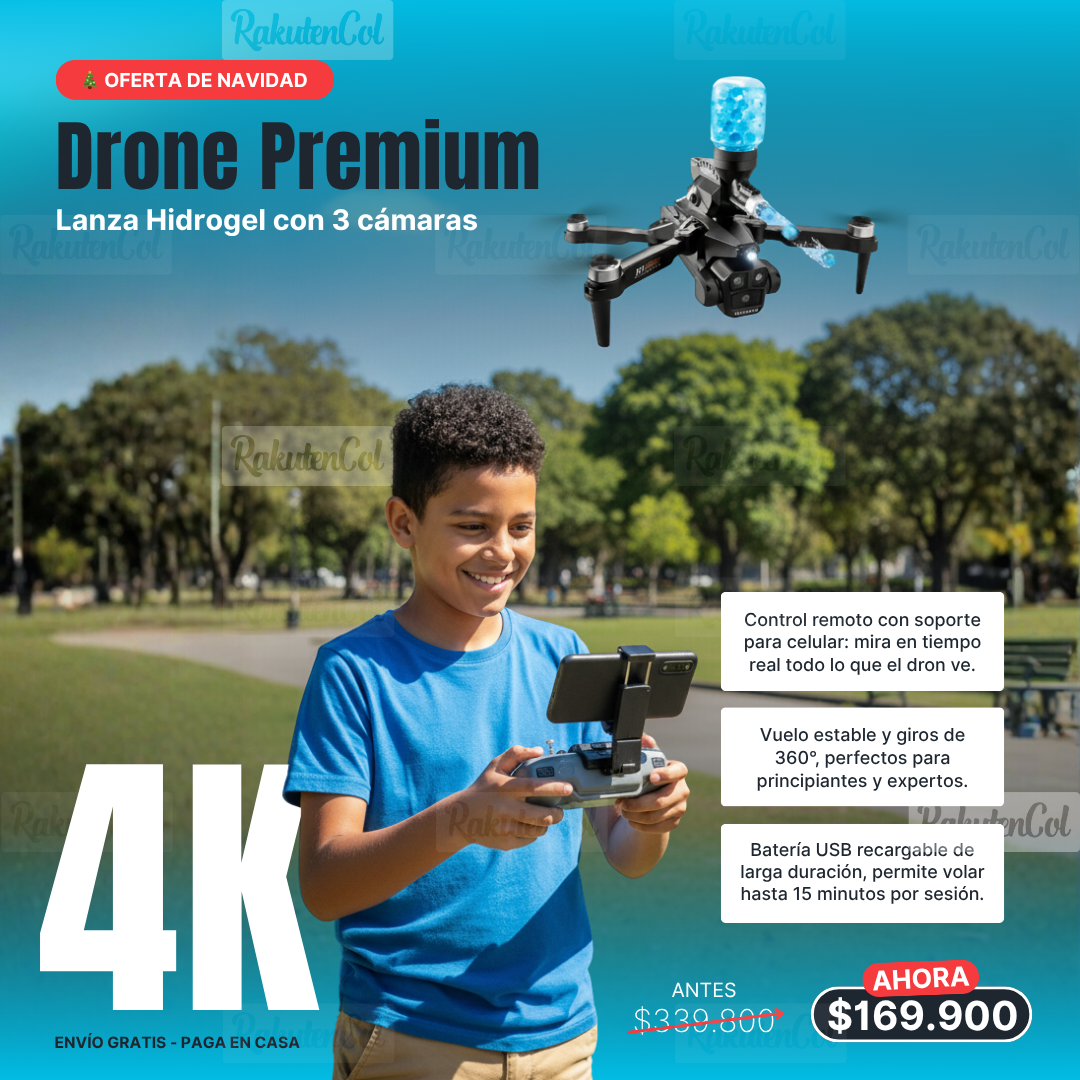 Drone con hidrogel