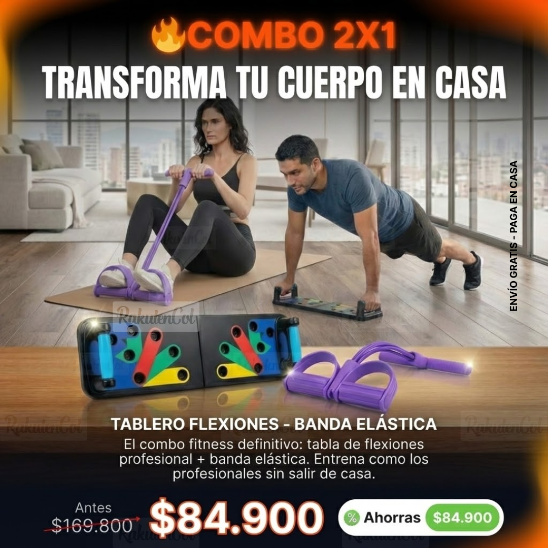 D010Tabla push  +D019  Banda  Elástica 6 tubos
