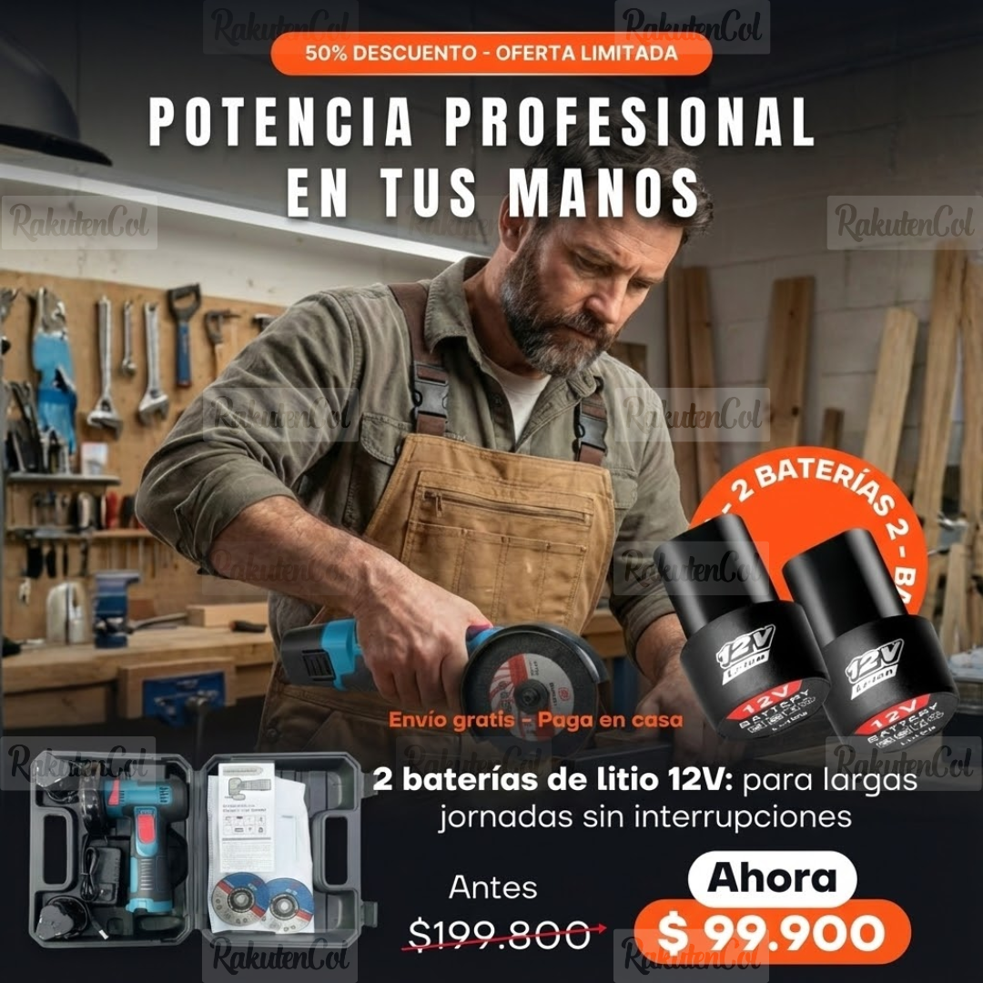 Pulidora Inalámbrica + 2 Baterias