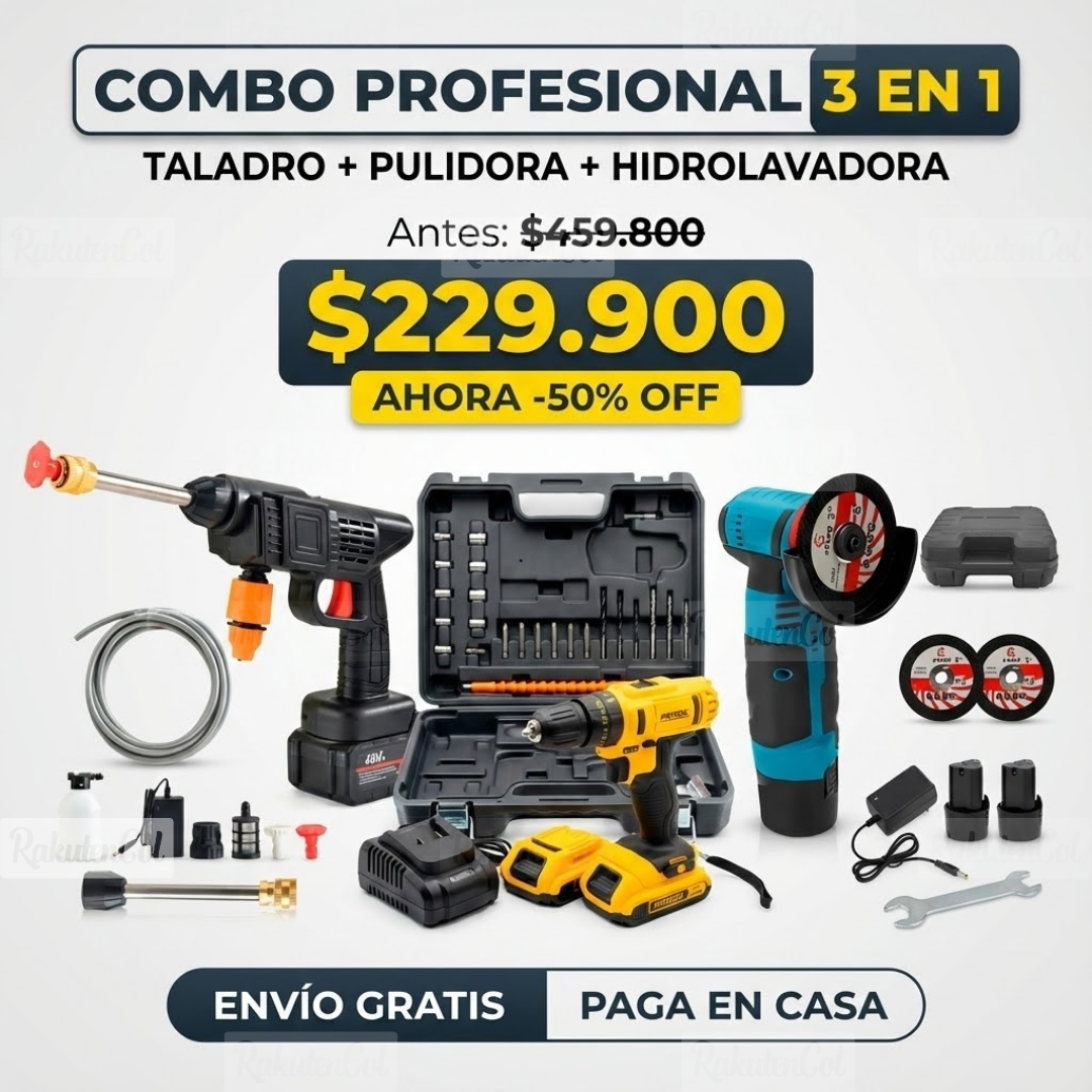 Hidrolabadora + pulidora + taladro