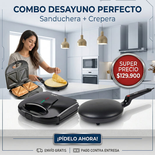 Maquina para Crepes + Sanduchera