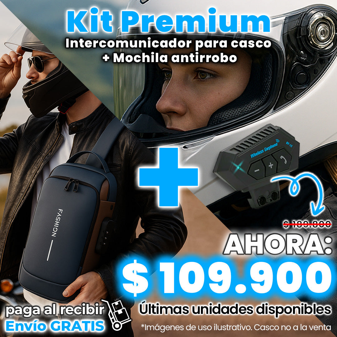 Manos libres para moto bt12+ Canguros Antirobo